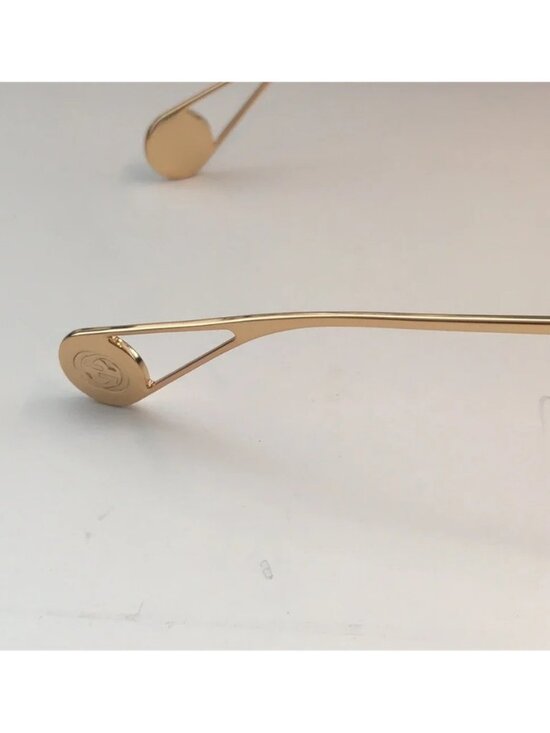New Authentic Gucci Black and Gold Star-Studded Sunglasses GG0666s 001 main image 7